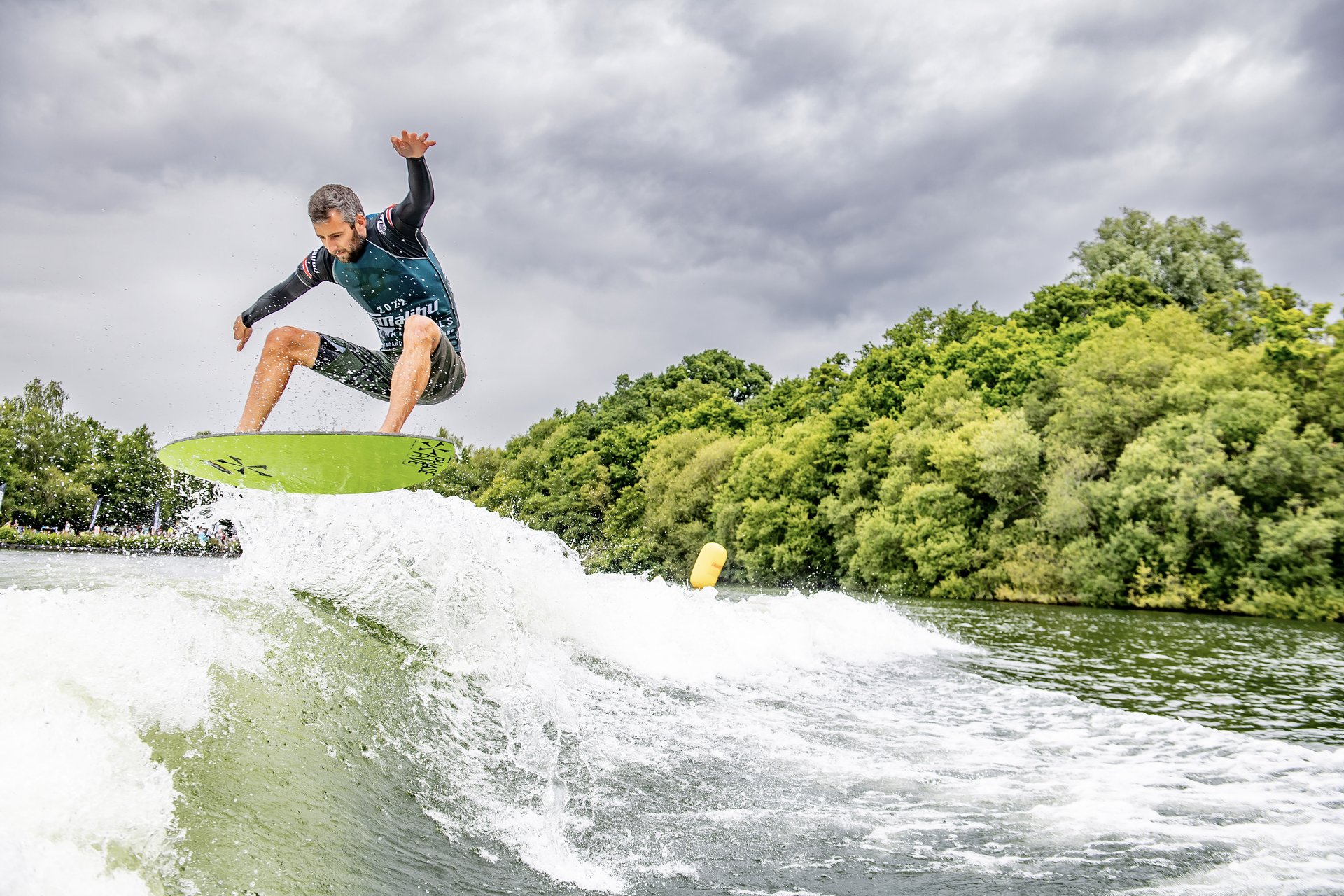 Anthony Edwards at the 2022 Malibu Boats UK Wakesurf Nationals